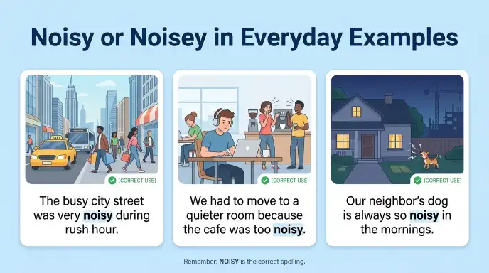 Noisy or Noisey in Everyday Examples