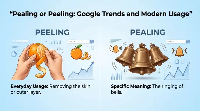 Pealing or Peeling: Google Trends and Modern Usage