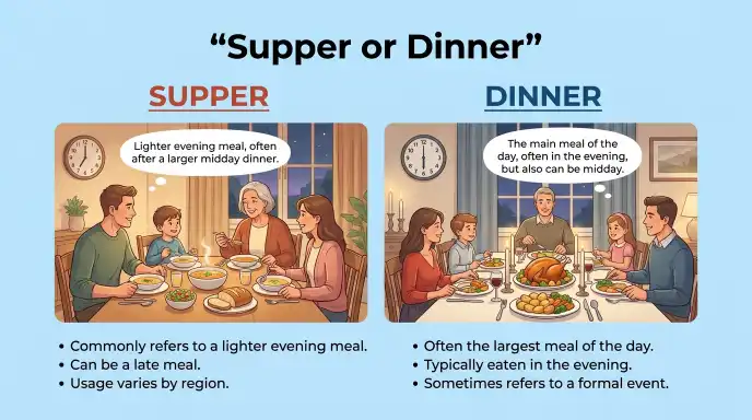 Supper or Dinner