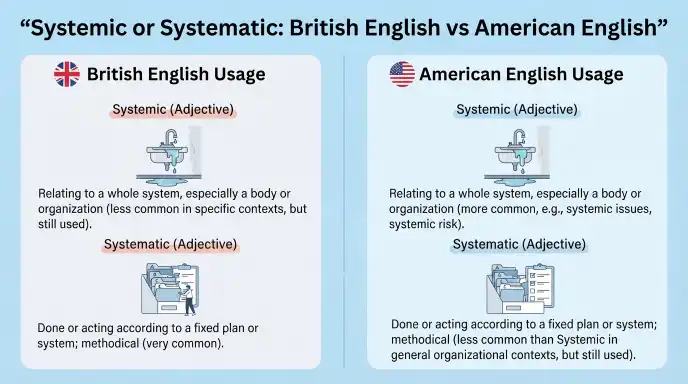 Systemic or Systematic: British English vs American English