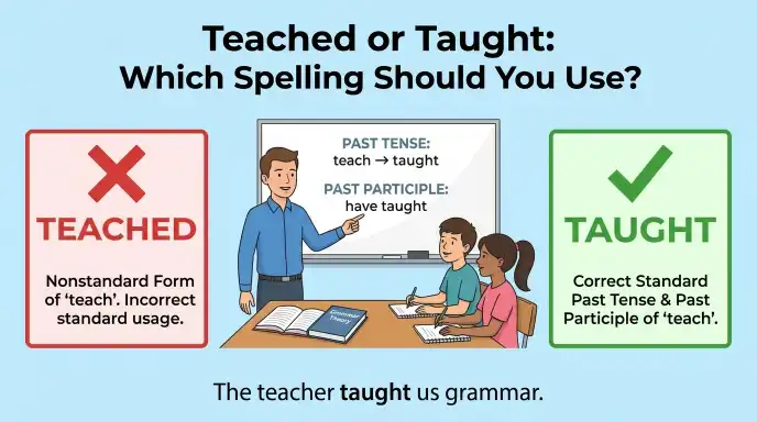 Teached or Taught: Which Spelling Should You Use?
