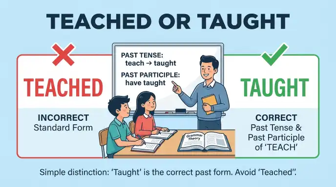 Teached or Taught