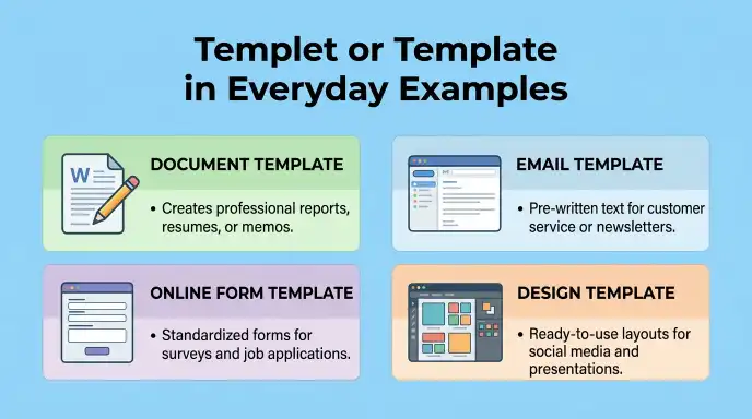 Templet or Template in Everyday Examples