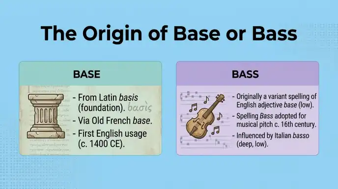 The Origin of Base or Bass