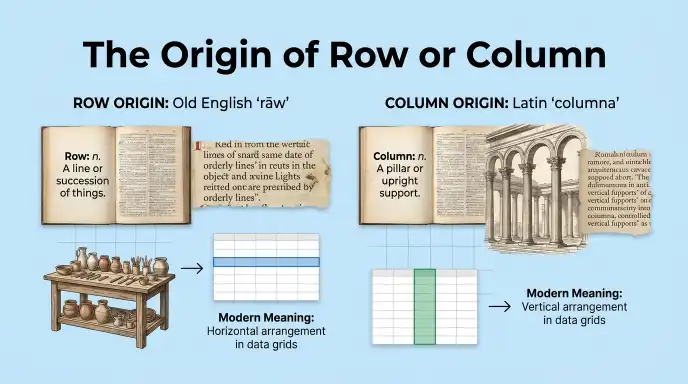 The Origin of Row or Column