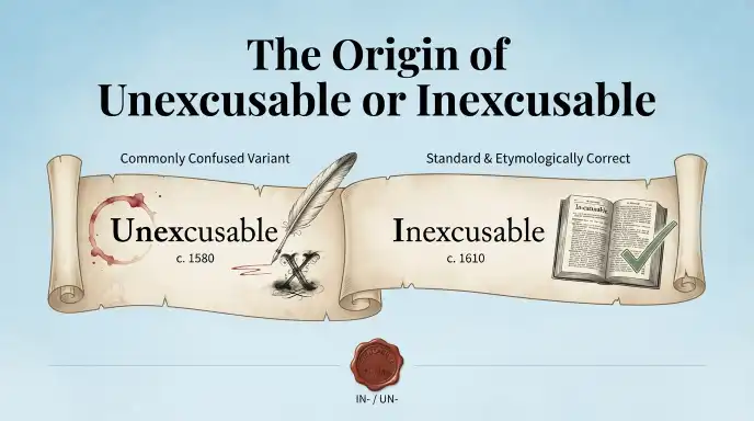 The Origin of Unexcusable or Inexcusable