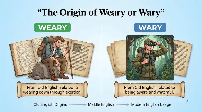 The Origin of Weary or Wary