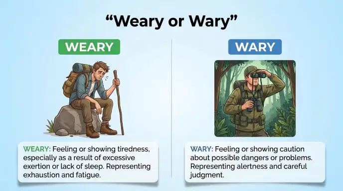 Weary or Wary