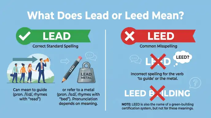 What Does Lead or Leed Mean?